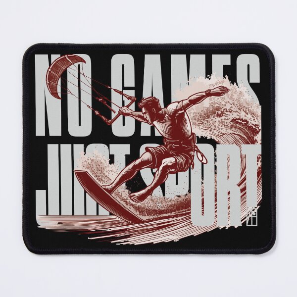 Item preview, NO GAMES JUST SPORT - Kitesurfing - Kitesurfer - MEN - 3 designed and sold by ArtProjectShop.