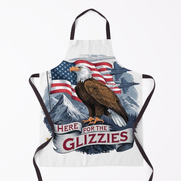 Item preview, Here For The Glizzies Colorful Typographic American Independence Eagle Illustration Design. designed and sold by Raise2Shine.