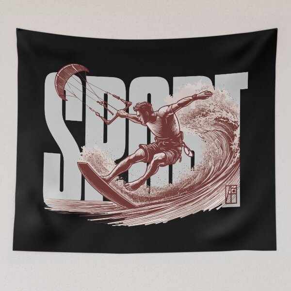 Item preview, SPORT - Kitesurfing - Kitesurfer - MEN - 4 designed and sold by ArtProjectShop.
