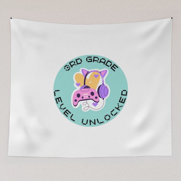Item preview, Level Up 3rd Grade Unlocked Back to School Video Gamer designed and sold by sumajouda.