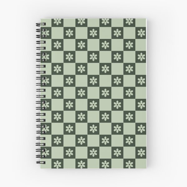 Aperçu de l'œuvre Motif marguerite à carreaux verts  créée et vendue par MMaeDesigns.