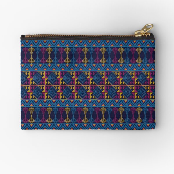Item preview, Pattern pixel art seamless ethnic geometric design for fabric designed and sold by Nonnipa.