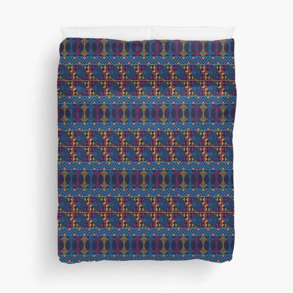 Item preview, Pattern pixel art seamless ethnic geometric design for fabric designed and sold by Nonnipa.