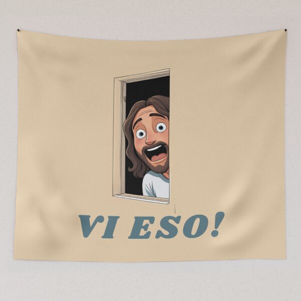 Item preview, Jesus i saw that meme spanish version Christian funny gif  designed and sold by La Loca.