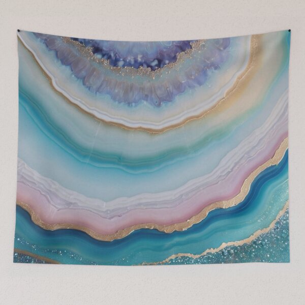 Item preview, Ethereal Tides: Golden Shores of Agate Dreams designed and sold by Cato99.