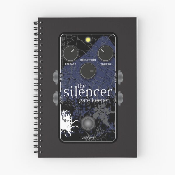 Item preview, Ukiyo-e Japanese Woodblock Inspired Silencer Gate Keeper Guitar Pedal designed and sold by globbs.