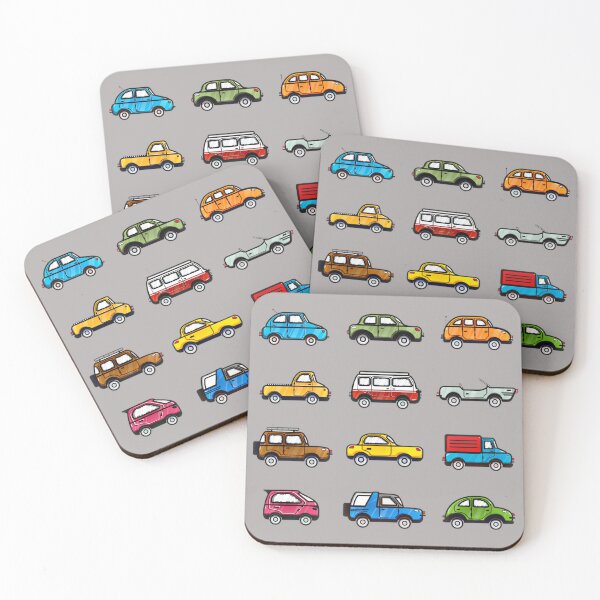 Item preview, Fun Car Illustrations Pattern designed and sold by jessephotoart.
