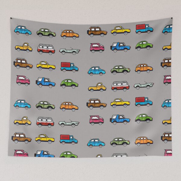 Item preview, Fun Car Illustrations Pattern designed and sold by jessephotoart.
