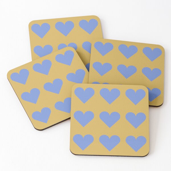 Item preview, Large DANUBE BLUE and GOLD LOVE HEARTS designed and sold by RachelMacht.