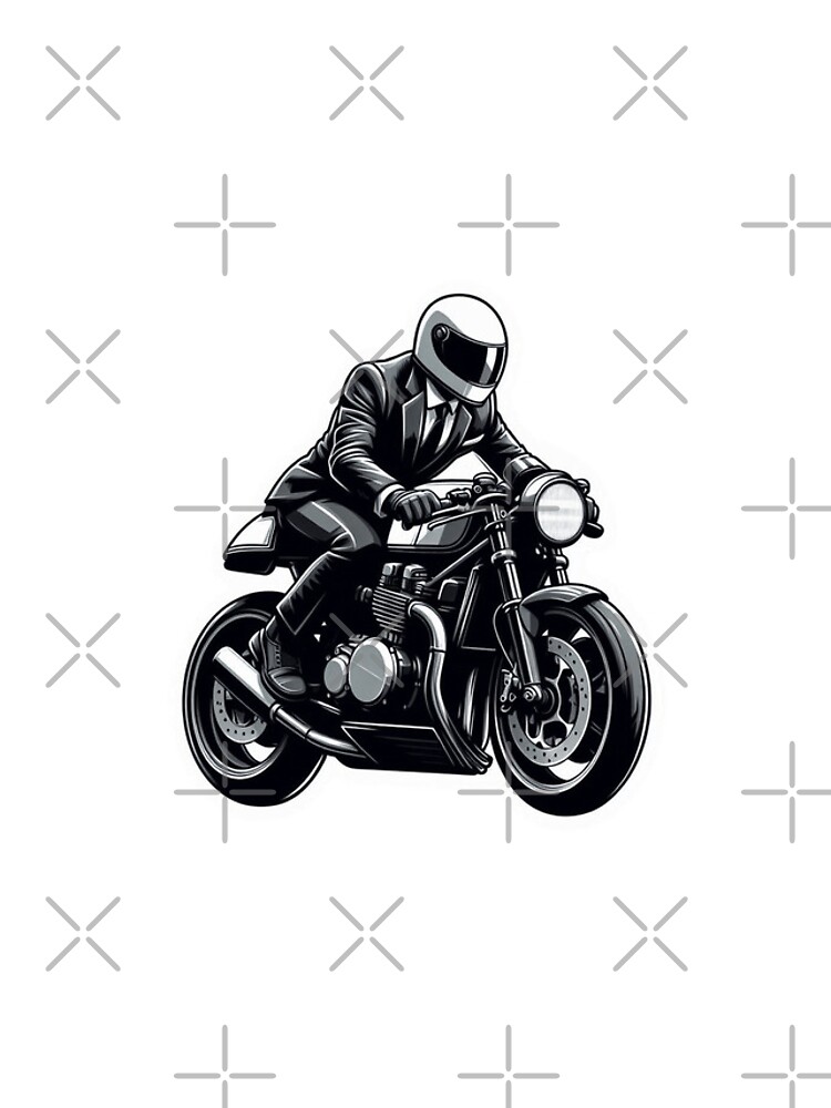 Thumbnail 4 of 4, iPhone Case, Dapper Motorcycle Rider : Automotive Merchandise - designed and sold by InfmsCorp.