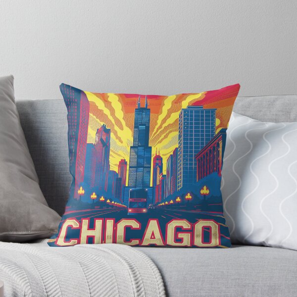 Item preview, Chicago Poster Retro Chicago Art designed and sold by nomiraclehere.