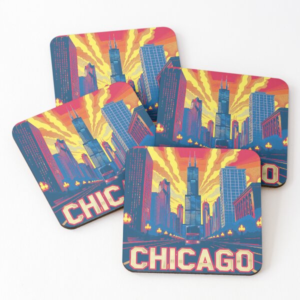 Item preview, Chicago Poster Retro Chicago Art designed and sold by nomiraclehere.