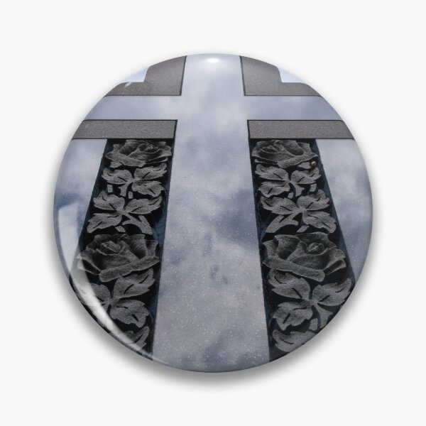 Item preview, Low Angle View of a Cross on a Gravestone designed and sold by jrtwynam.