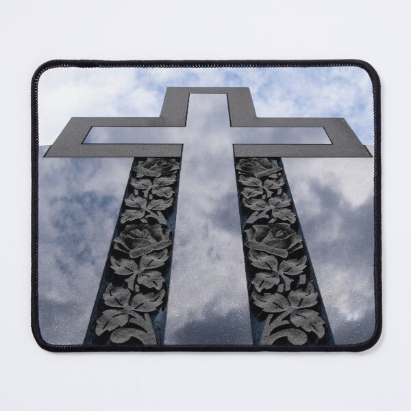 Item preview, Low Angle View of a Cross on a Gravestone designed and sold by jrtwynam.