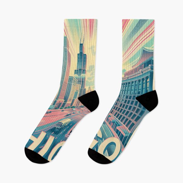 Item preview, Chicago Poster Retro Chicago Art designed and sold by nomiraclehere.