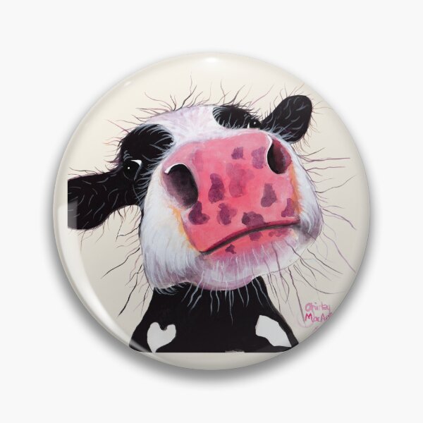 Artikelvorschau, KUH-DRUCK „BETTY BLUEBERRY“ VON SHIRLEY MACARTHUR entworfen und verkauft von Shirley MacArthur Art.