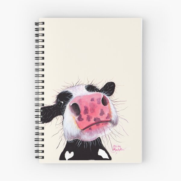 Item preview, COW PRiNT  'BETTY BLUEBERRY' BY SHIRLEY MACARTHUR designed and sold by Shirley MacArthur Art.