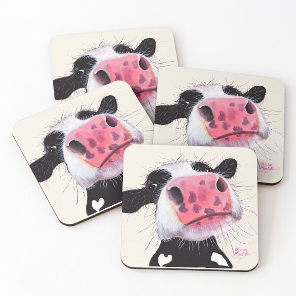 Item preview, COW PRiNT  'BETTY BLUEBERRY' BY SHIRLEY MACARTHUR designed and sold by Shirley MacArthur Art.