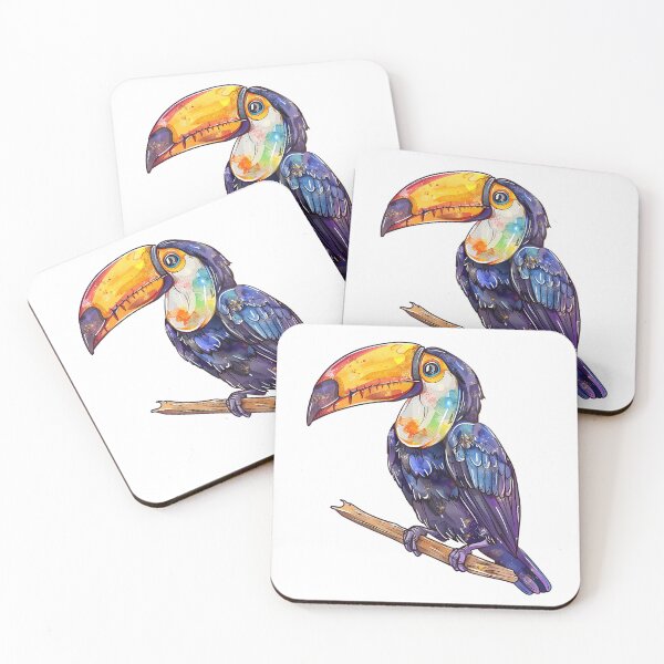 Item preview, Watercolor Tropical Toucan designed and sold by dharanna.