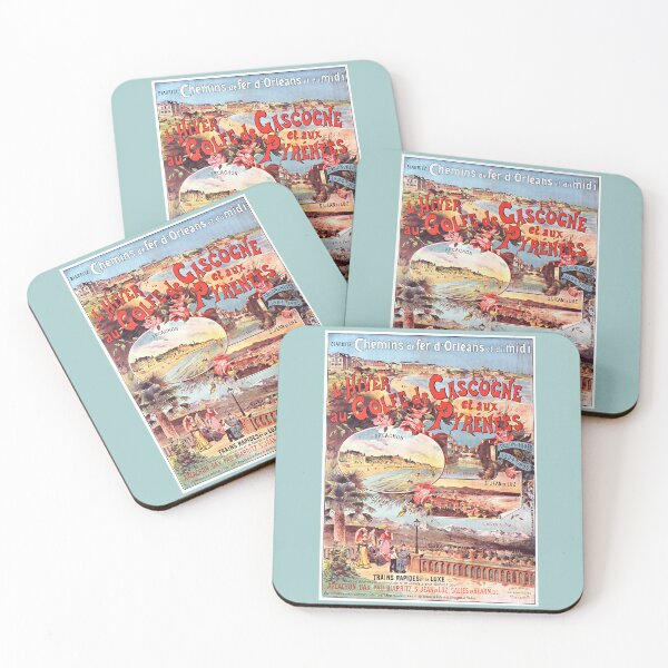 Item preview, Biarritz Railways to Orleans, Winter Golf Gascogne & Pyrénées 1890 France designed and sold by RocketshipRetro.
