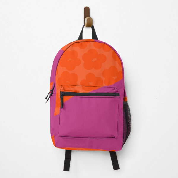 Item preview, Vivid Modern Hot Fuchsia and Burnt Orange Floral Pattern designed and sold by Deutschic.