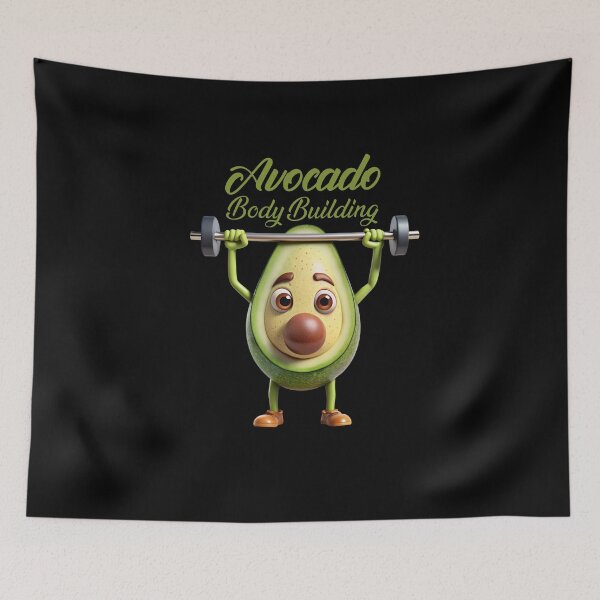 Item preview, Avocado Lover - Avocado Body Building T-Shirt Designs for Food Lovers designed and sold by Techflare.