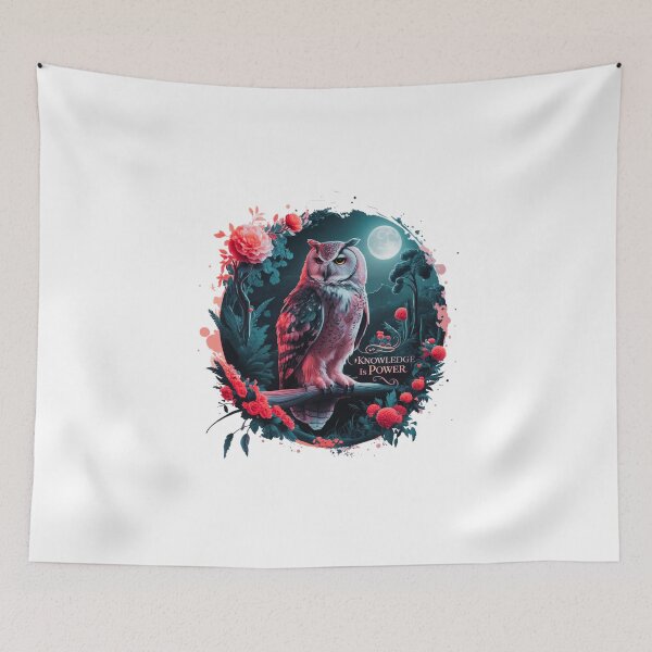 Item preview, Knowledge is Power: Wise Owl Art designed and sold by deluxedigital1.