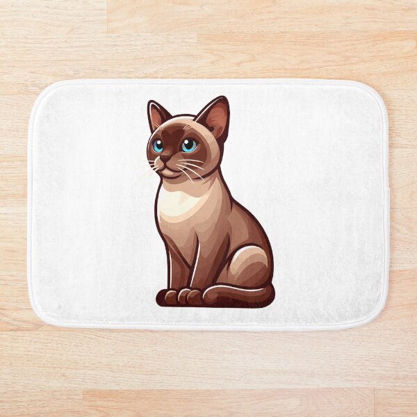Item preview, Elegance Burmese Light Colored Cat Breed - Cartoon Art Style designed and sold by EdKid.