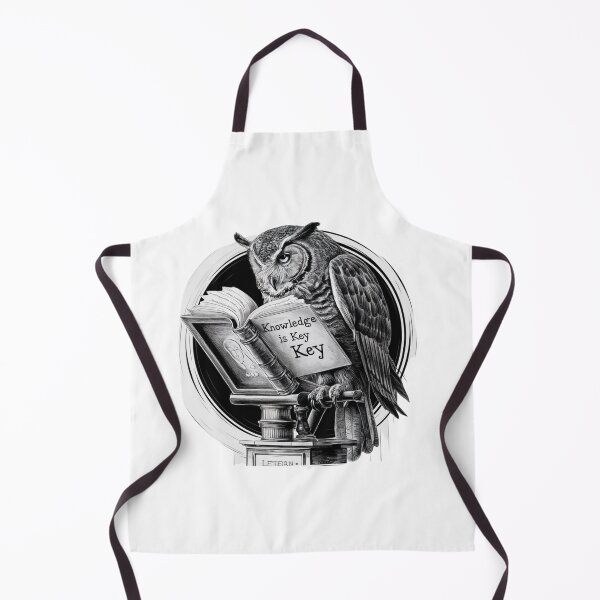 Item preview, Knowledge is Key: Wise Owl Reading Art designed and sold by deluxedigital1.
