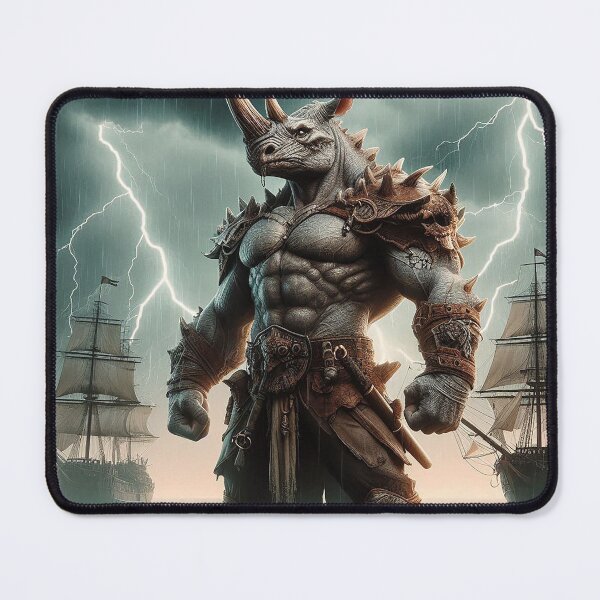 Item preview, Thunderous Rhino Pirate Raider designed and sold by nipunab.