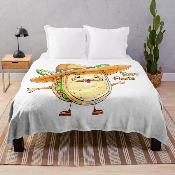 Item preview, Taco Fiesta Burrito Cartoon with Sombrero designed and sold by kjon88.