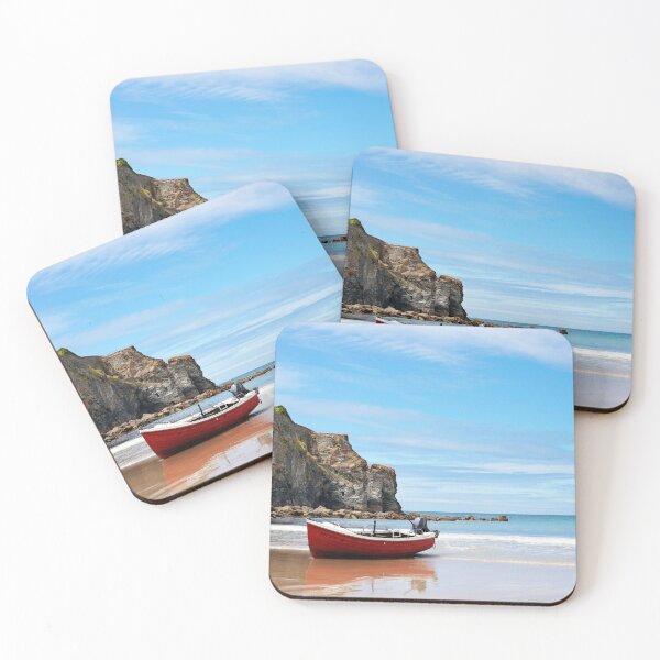 Item preview, Red Boat on a Beach designed and sold by Terri Waters Photography & Design.