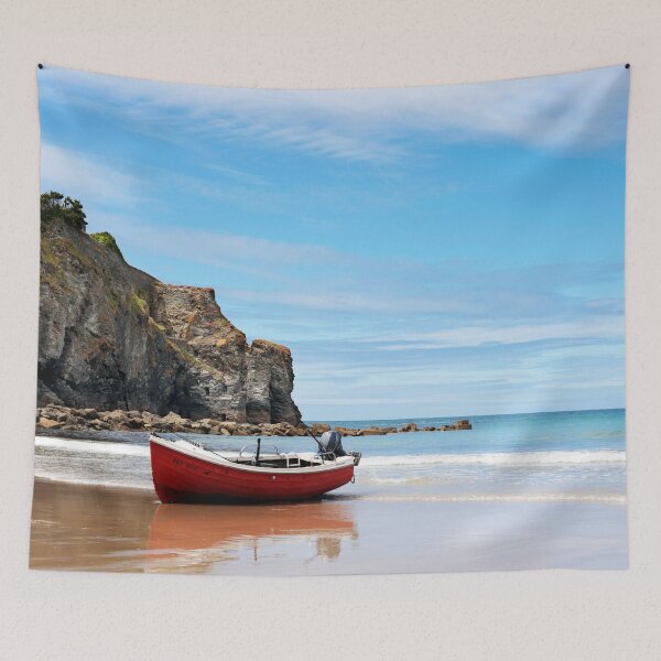 Item preview, Red Boat on a Beach designed and sold by Terri Waters Photography & Design.