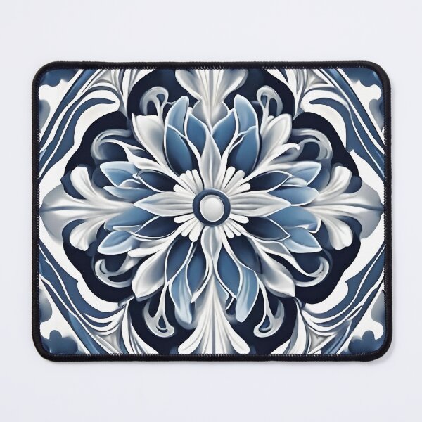 Item preview, Blue tile pattern designed and sold by Ilikeiwantilove.