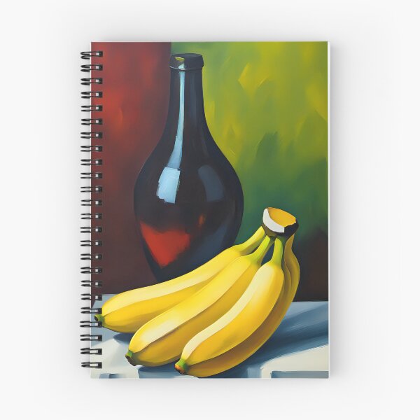 Item preview, Vibrant Banana Nature Morte Oil Painting designed and sold by Funny-Banana.