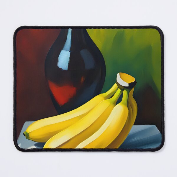 Item preview, Vibrant Banana Nature Morte Oil Painting designed and sold by Funny-Banana.