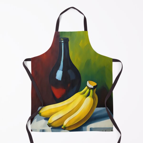 Item preview, Vibrant Banana Nature Morte Oil Painting designed and sold by Funny-Banana.