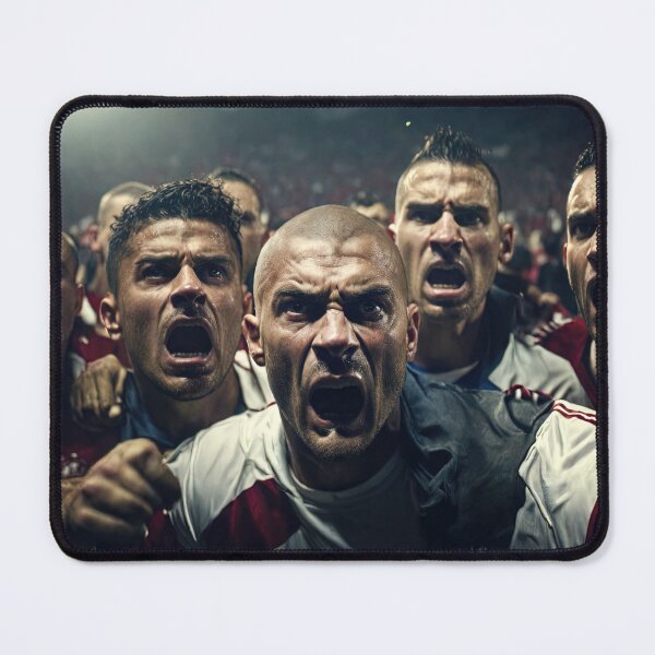 Item preview, Angry soccer hooligans at stadium designed and sold by stevanovicigor.