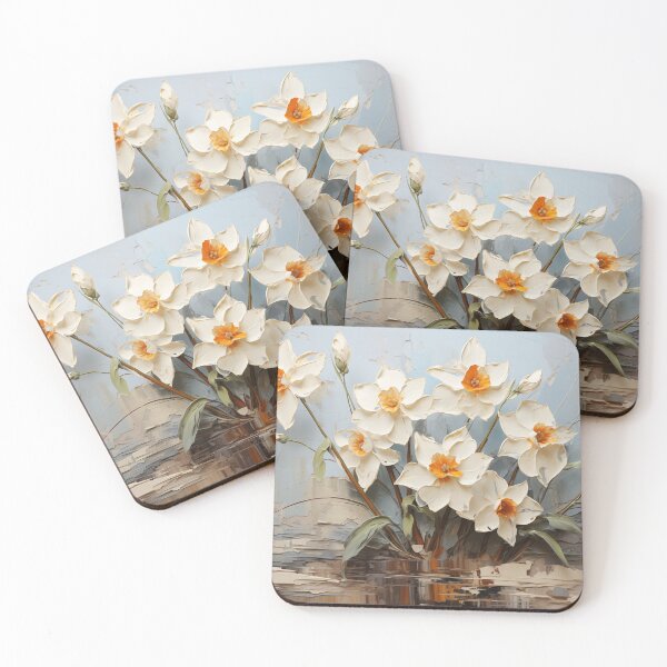 Artikelvorschau, Narcissus - Impasto Floral entworfen und verkauft von KootenayDesigns.