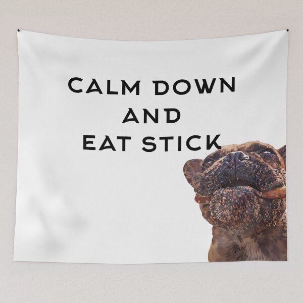 Item preview, Keep calm and eat stock - Mr. Booch Fan , French Bulldog designed and sold by MrBooch.