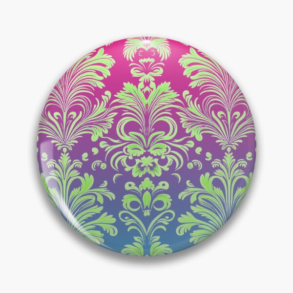 Item preview, Neon Green Baroque Design on Gradient designed and sold by SportyAndArtful.