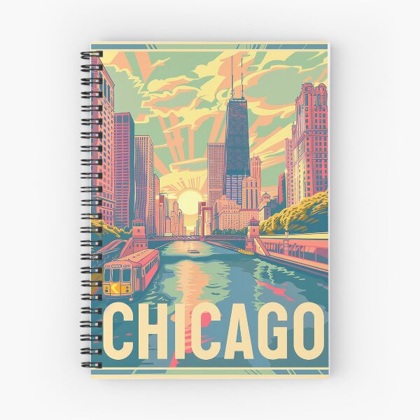 Item preview, Chicago Poster Retro Chicago Art designed and sold by nomiraclehere.