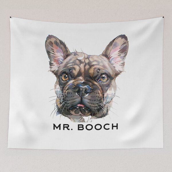 Item preview, Mr. Booch Fan Portrait, French Bulldog designed and sold by MrBooch.