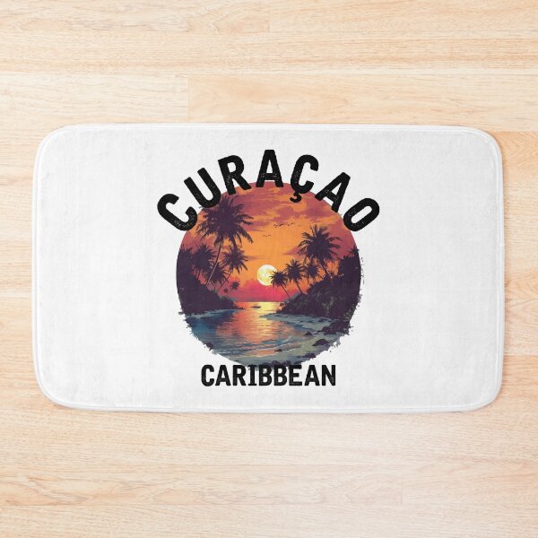Item preview, Curacao - Caribbean (with Black Lettering) designed and sold by VelvetRoom.