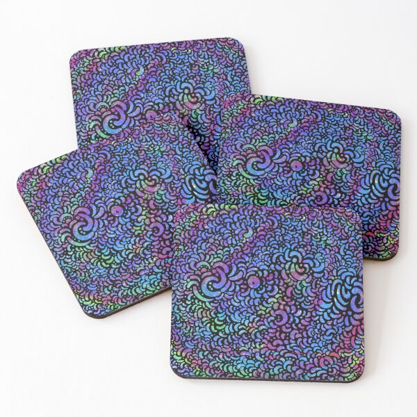 Item preview, purple wavy trippy pattern designed and sold by doveydotdraws.