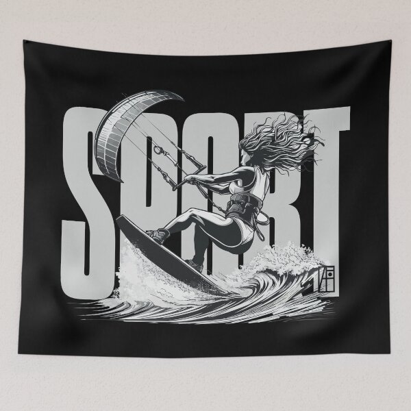 Item preview, SPORT - Kitesurfing - Kitesurfer -WOMEN - 2 designed and sold by ArtProjectShop.