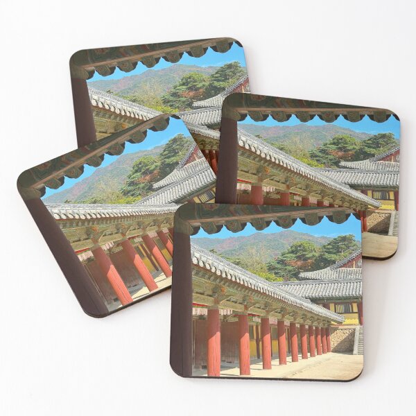 Item preview, Bulguksa Interior Columns - Traditional Korean Wall Art designed and sold by YemmyZImages.