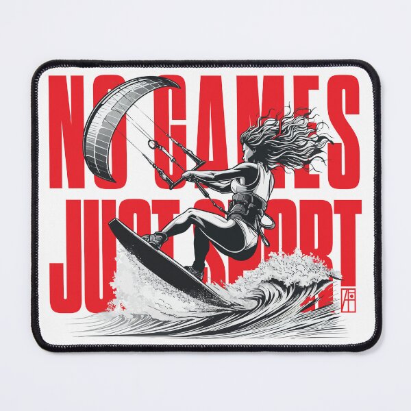 Item preview, NO GAMES JUST SPORT - Kitesurfing - Kitesurfer - WOMEN - 1 designed and sold by ArtProjectShop.