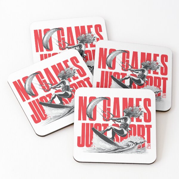 Item preview, NO GAMES JUST SPORT - Kitesurfing - Kitesurfer - WOMEN - 1 designed and sold by ArtProjectShop.