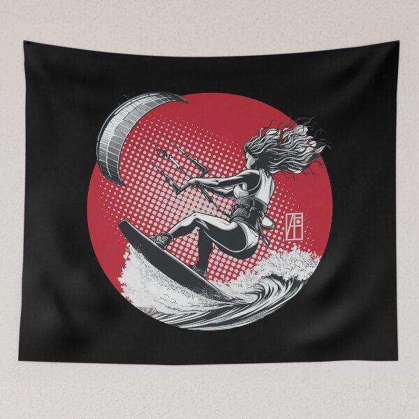 Item preview, SPORT - Kitesurfing - Kitesurfer - WOMEN - 3 designed and sold by ArtProjectShop.